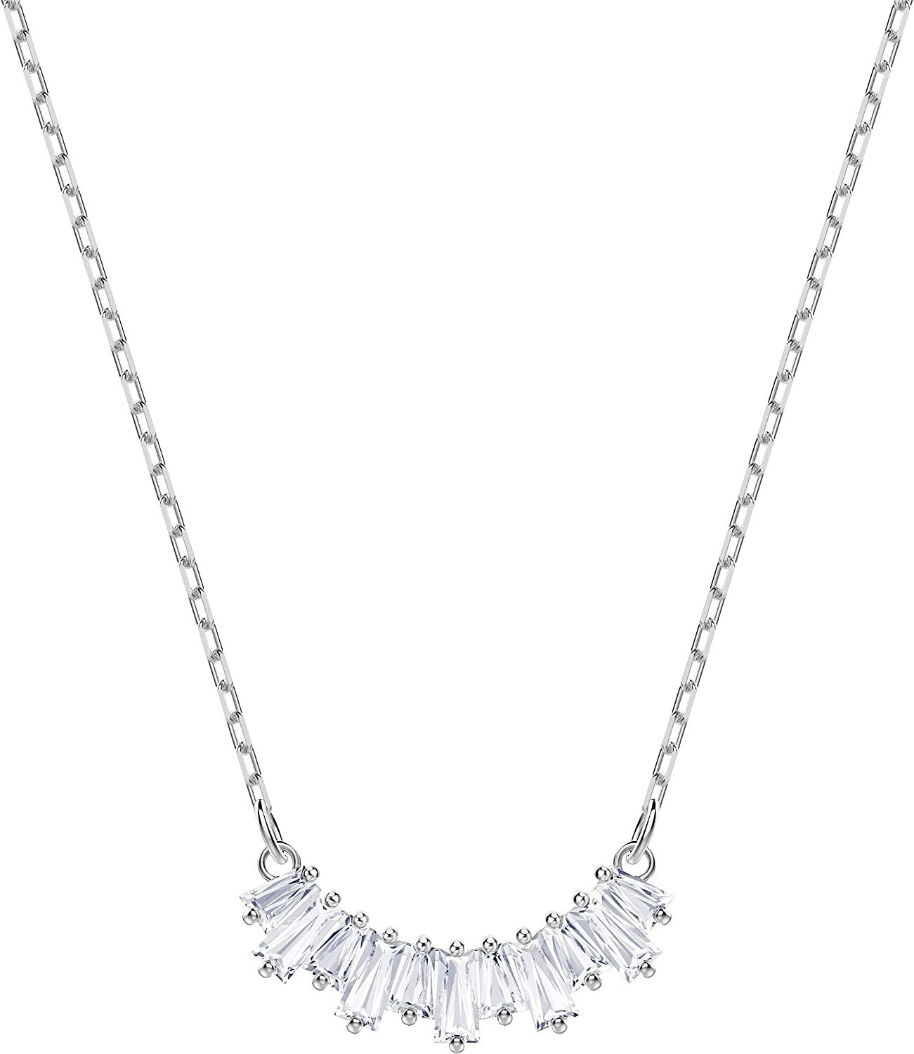 Genuine Swarovski Sunshine Necklace White Crystal Silver Tone Plated 5472490