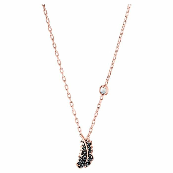 Swarovski Naughty Necklace Black, Rose-gold tone plated 5495292