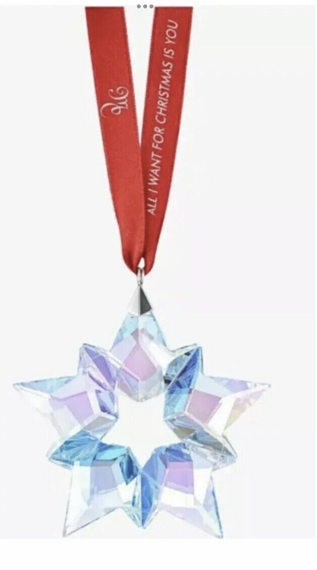 Genuine SWAROVSKI  25TH ANNIVERSARY HOLIDAY ORNAMENT BY MARIAH CAREY 5543287