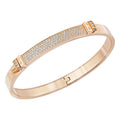 Genuine Swarovski Distinct Rose Gold Bangle, Size M 5152481