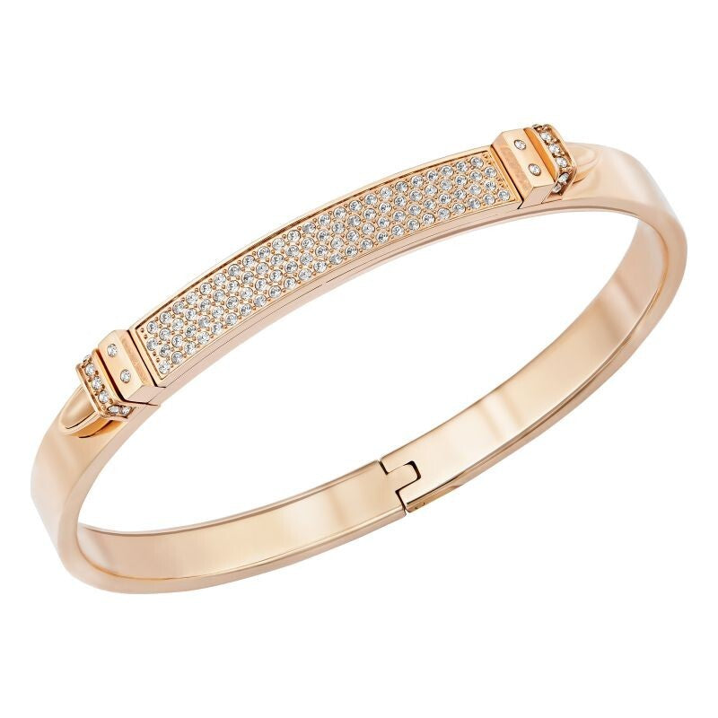Genuine Swarovski Distinct Rose Gold Bangle, Size M 5152481