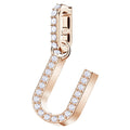 Genuine SWAROVSKI Charm Remix Letter "U" Rose Gold Plated 5437608