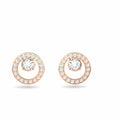 Creativity Stud Earrings Circular, White, Rose-gold tone plated 5199827