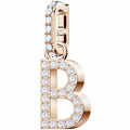 Genuine SWAROVSKI Charm Remix Letter "B" Rose Gold Plated 5437624
