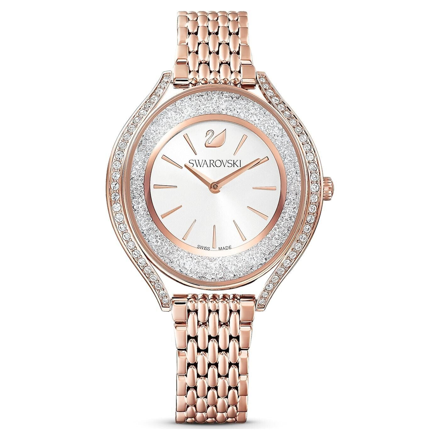 Genuine Swarovski Crystalline Aura watch Swiss Made Rose gold tone 5519459