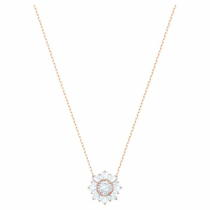 Swarovski Sunshine pendant Sun, White, Rose-gold tone plated 5451376