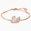 Genuine Swarovski Crystal SWAN:BANGLE CRY/ROS M  5142752 Brand New