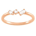 Genuine Swarovski Crystal FRISSON:RING MIXED CUTS CZWH/ROS 60  5370995 Brand New