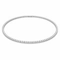 Swarovski Tennis Deluxe necklace Round, White, Rhodium plated 5494605
