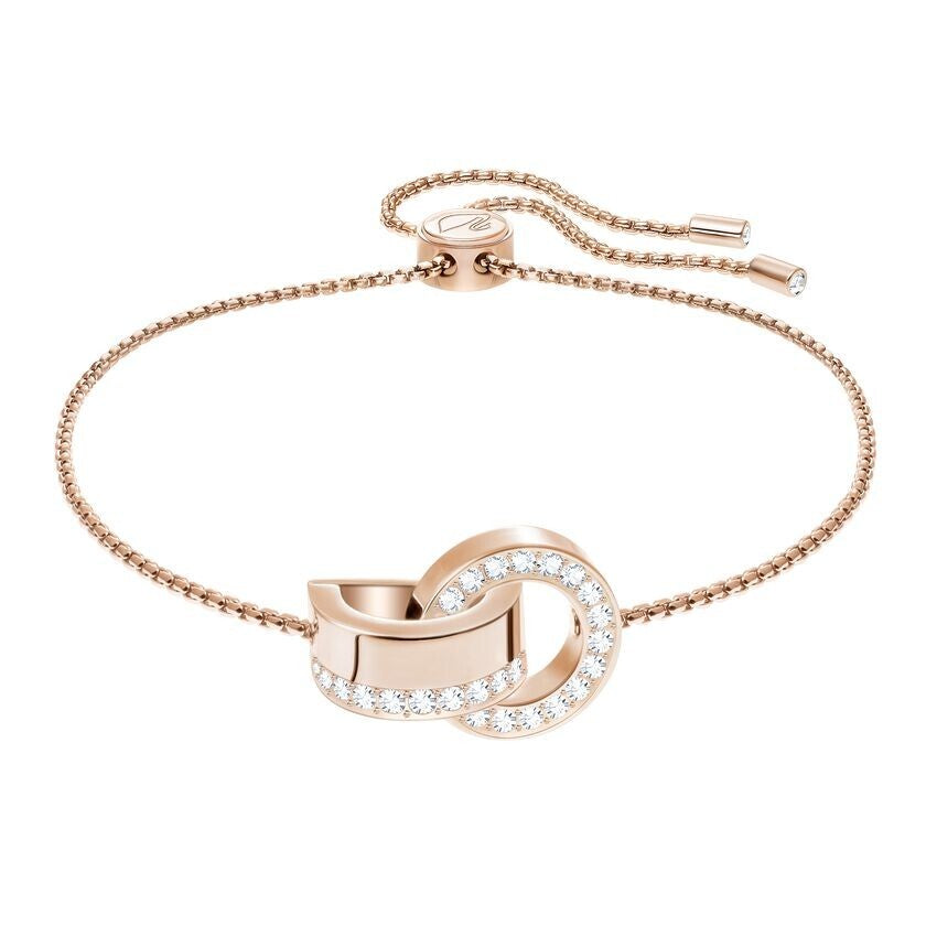 Genuine Swarovski Crystal HOLLOW:BRACELET CRY/ROS M  5368040 Brand New