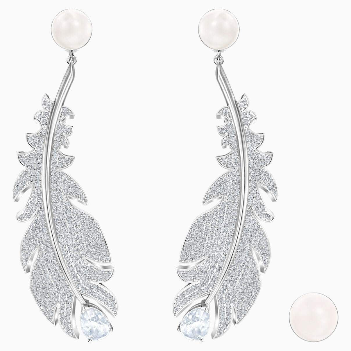Genuine SWAROVSKI  NICE Earrings CRY/RHS 5497866