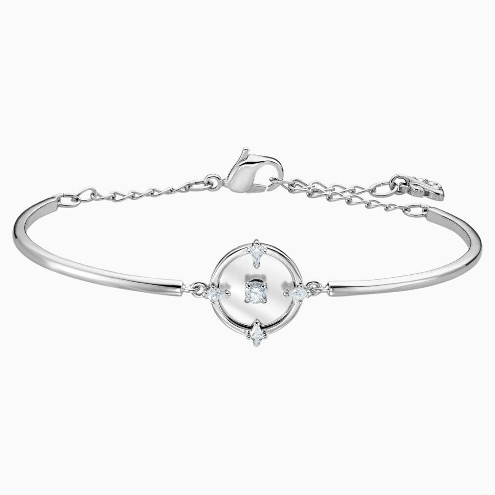Genuine Swarovski  NORTH BANGLE WHITE RHODIUM PLATED 5497227