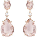 Genuine Swarovski Vintage Earrings, Rose Gold Plated 5424361