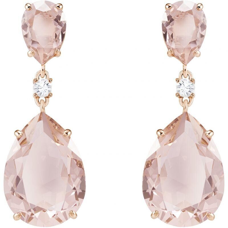 Genuine Swarovski Vintage Earrings, Rose Gold Plated 5424361