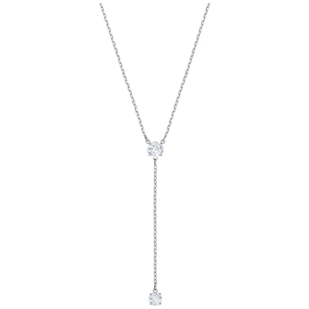 Genuine SWAROVSKI ATTRACT Y RHODIUM WHITE CRYSTAL NECKLACE ARCHIVE 5367969