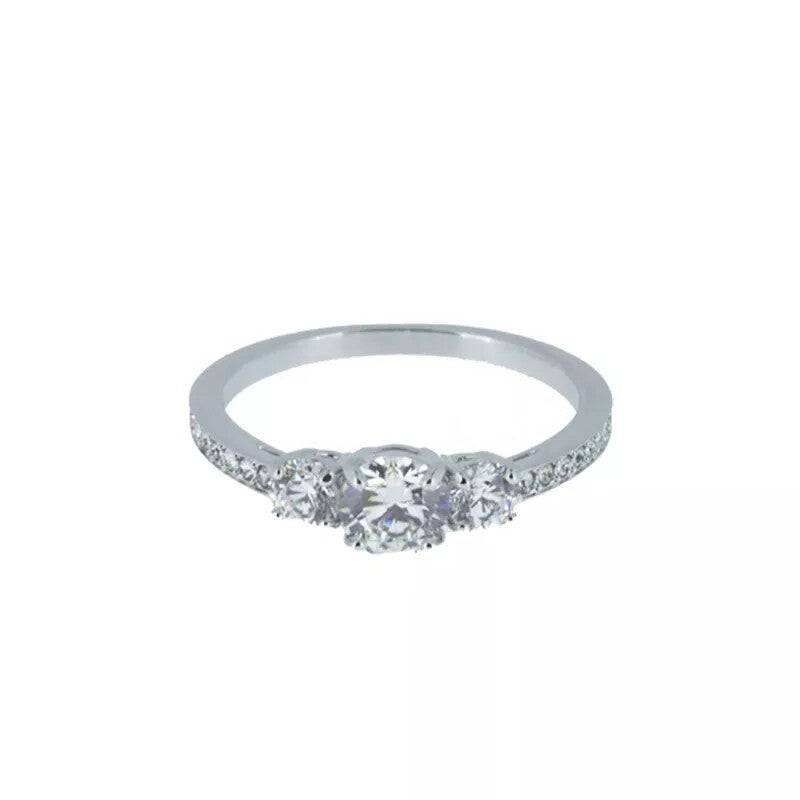 Genuine Swarovski Crystal ATTRACT TRILOGY:RING RND CZWH/RHS 52  5448901 Brand Ne