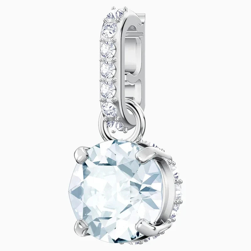 Genuine Swarovski Remix Collection Charm, April, White, Rhodium plated 5437320