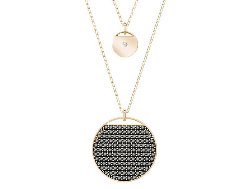 Genuine Swarovski Rose Gold-tone Ginger Layered Necklace 5347299