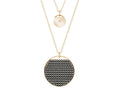 Genuine Swarovski Rose Gold-tone Ginger Layered Necklace 5347299
